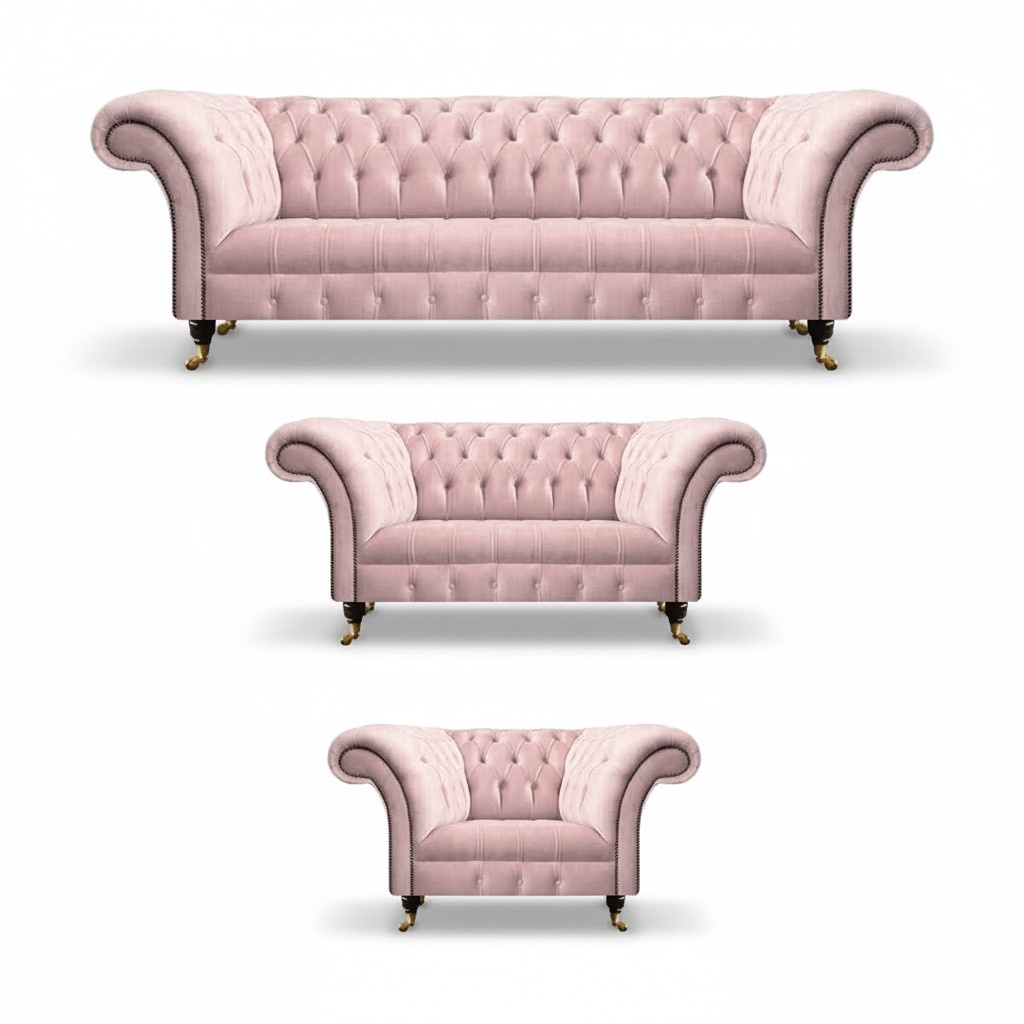 Wohnzimmer Luxus Komplett Set Neu Couchen Sessel Chesterfield Sofas PolstermÃ¶bel