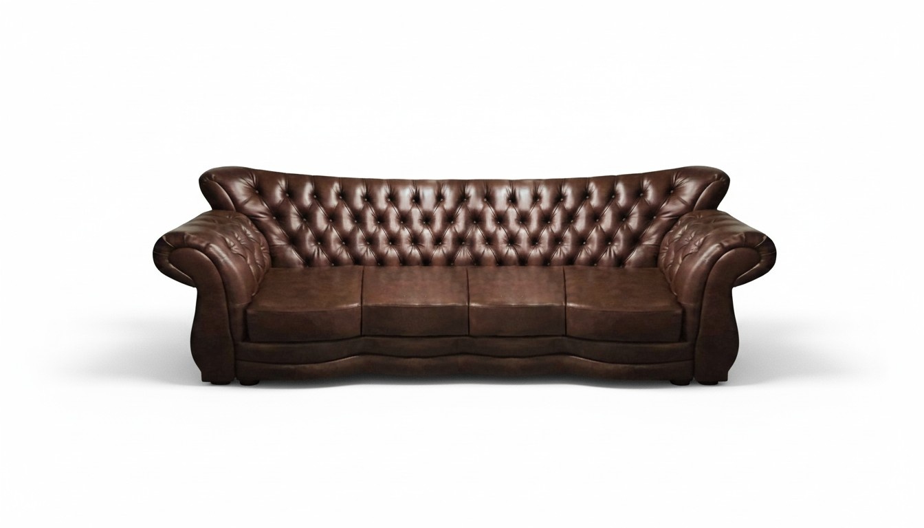Wohnzimmer Luxus Viersitzer Sofa Couch Leder Wohnzimmer Einrichtung