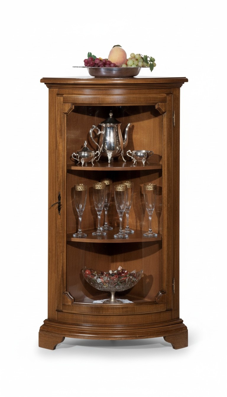 Wohnzimmer MÃ¶bel Glasschrank Holz Vitrinen Glas Schrank SchrÃ¤nke Regale