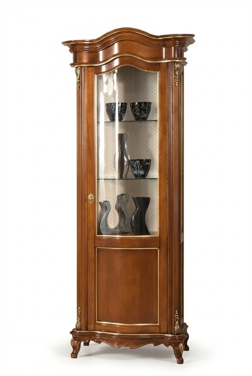 Wohnzimmer MÃ¶bel Glasschrank Vitrine Holz Vitrinen Glas Schrank SchrÃ¤nke Regale