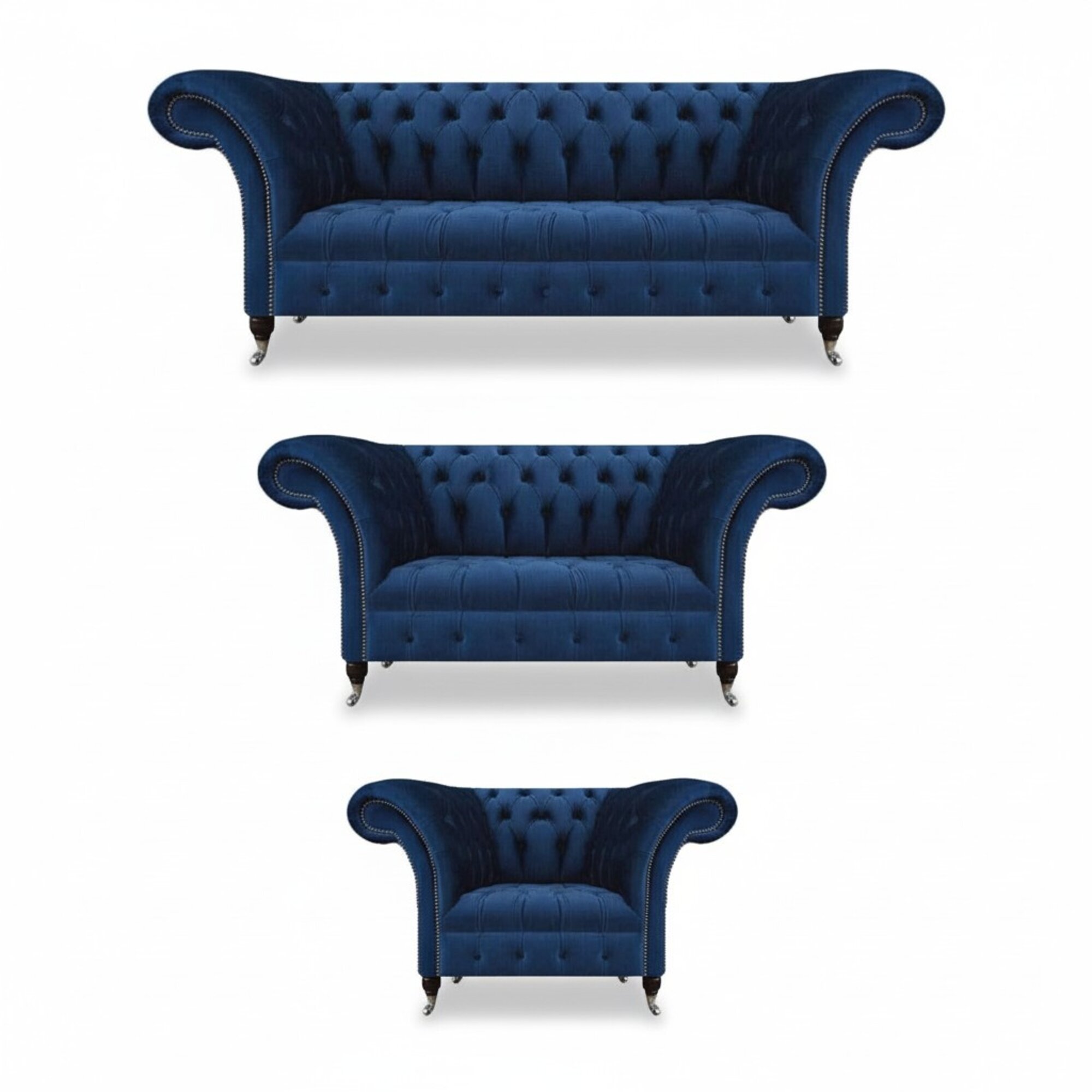 Wohnzimmer Neu Designer Set 3tlg Chesterfield Polstersitz PolstermÃ¶bel