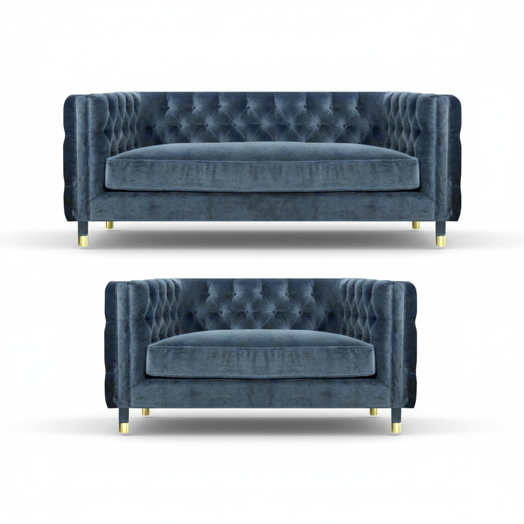 Wohnzimmer Neu Komplett Designer Sofas Textil Sessel Chestefield Sofagarnitur
