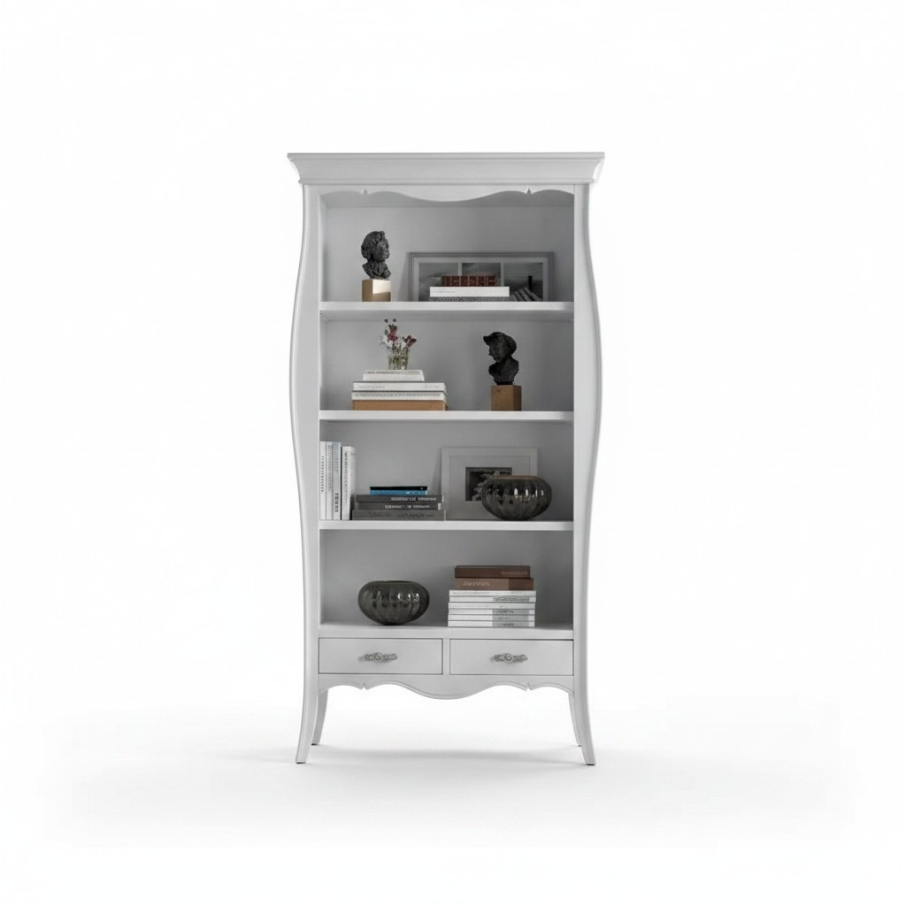 Wohnzimmer Schrank BÃ¼cher Regal WeiÃ Klassische Holz MÃ¶bel Regale