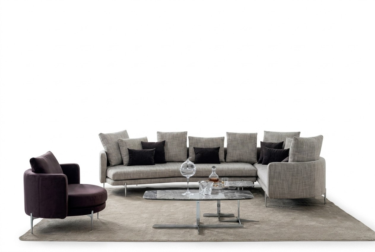 Wohnzimmer Set 4+3+1 Sitzer modern 3tlg Sofagarnitur Sitzpolster MÃ¶bel