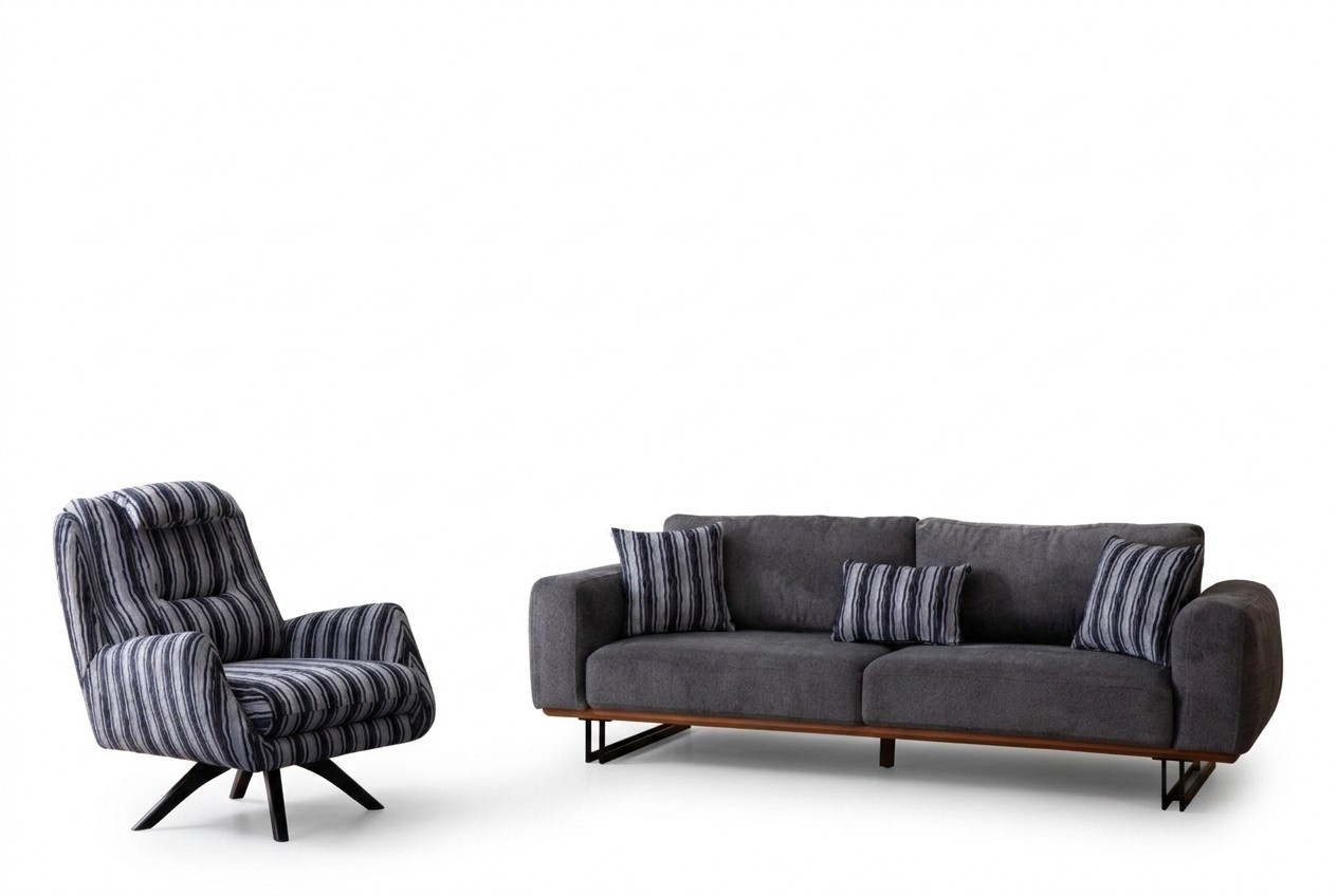 Wohnzimmer set Designer Sofagarnitur 4 +1 Sitzer Garnitur Couchen MÃ¶bel 2tlg.