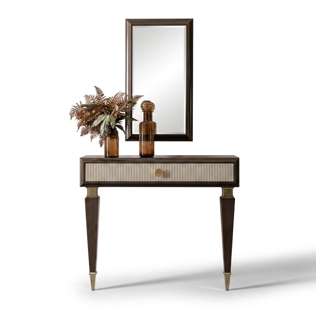 Wohnzimmer Set mit Konsolentisch und Spiegel â stilvoll & funktional.