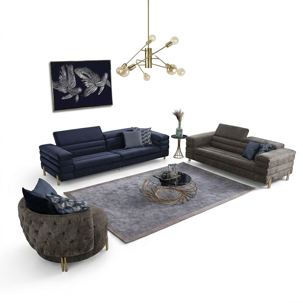 Wohnzimmer Set Sofagarnitur 431 Sitzer Luxus MÃ¶bel Design PolstermÃ¶bel