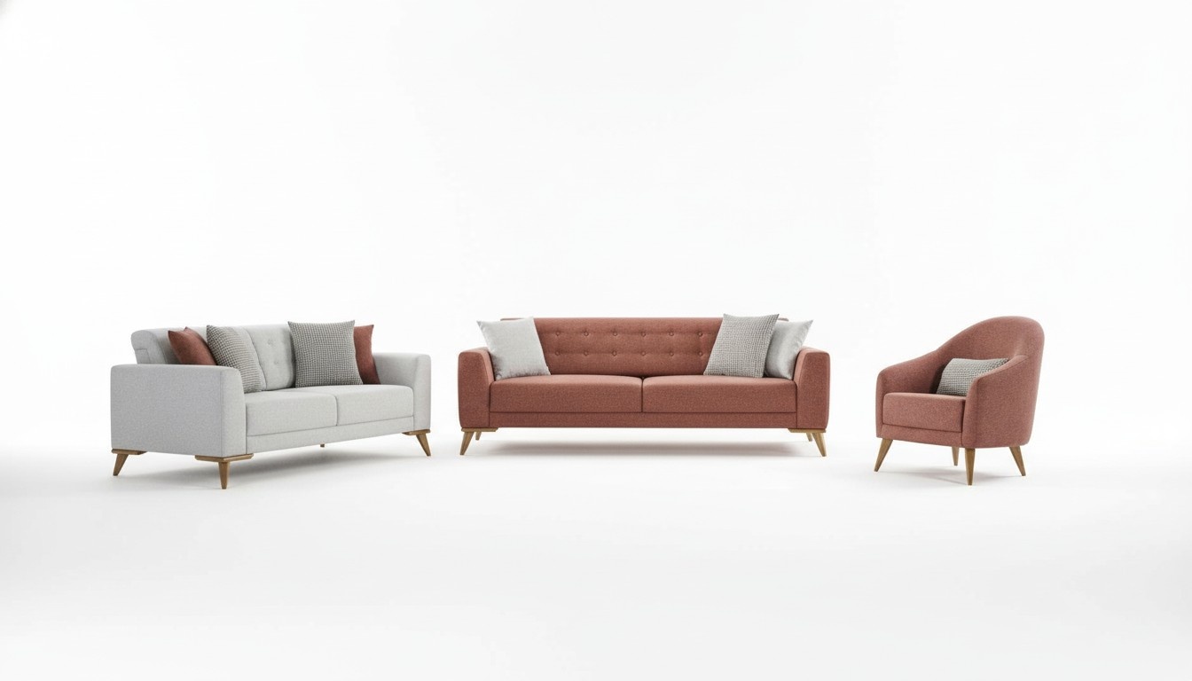 Wohnzimmer set Stilvoll Sofagarnitur 3+3+1 Sitzer Luxus Couchen Sofa MÃ¶bel