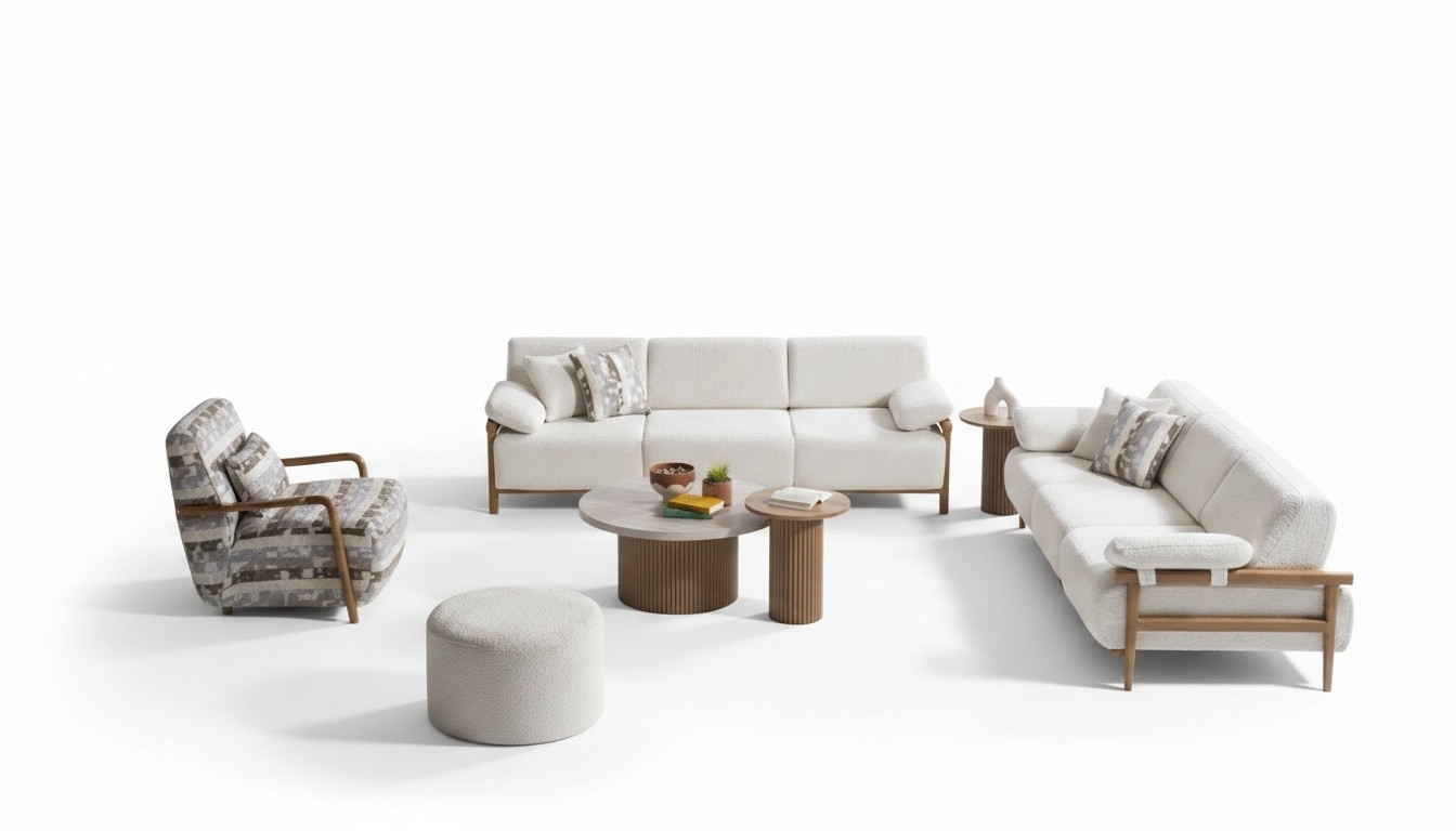 Wohnzimmer-Set WÃ¤rme und GemÃ¼tlichkeit in jedem Element