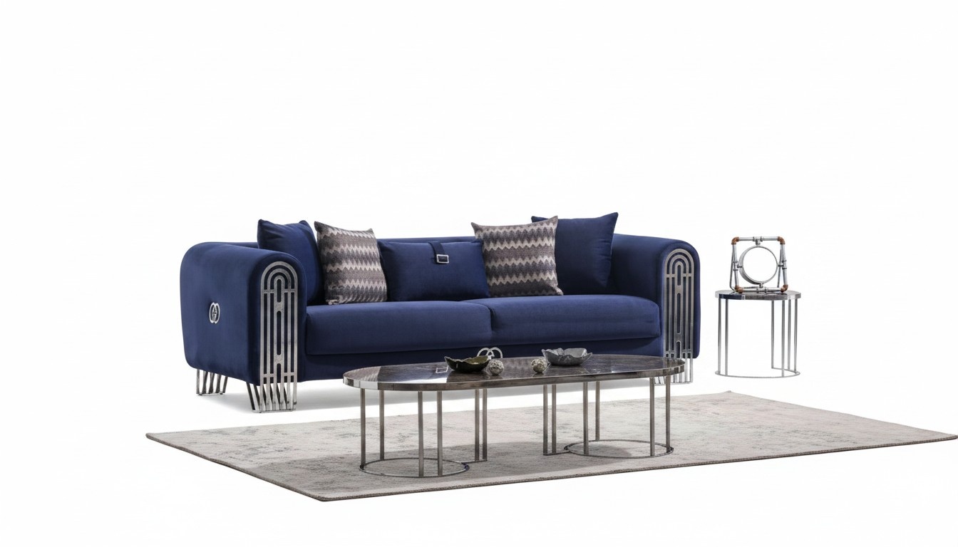 Wohnzimmer Sofa 3 Sitzer Modern Design Polster Textil MÃ¶bel Luxus Sofa