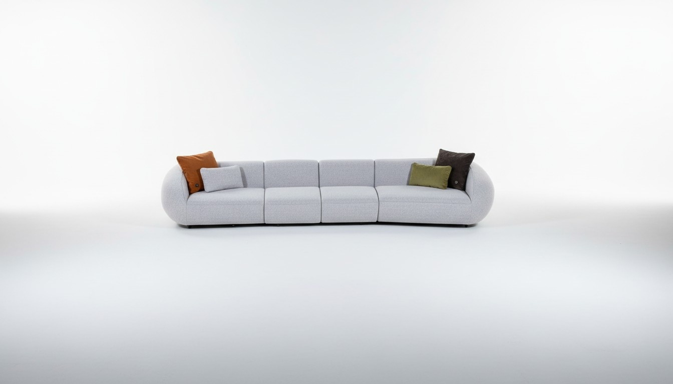 Wohnzimmer Sofa Sechssitzer PolstermÃ¶bel Luxus Designer Couch Stoff