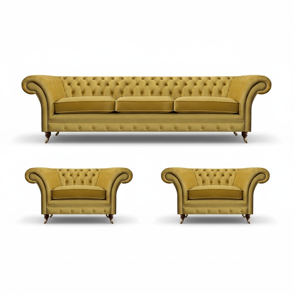 Wohnzimmer Sofa Set 3tlg 2x Sessel PolstermÃ¶bel Dreisitzer Couch Neu Design
