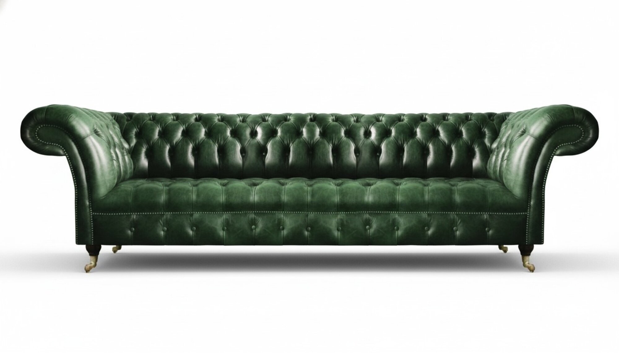 Wohnzimmer Sofa Viersitzer Couch Luxus Leder PolstermÃ¶bel Chesterfield