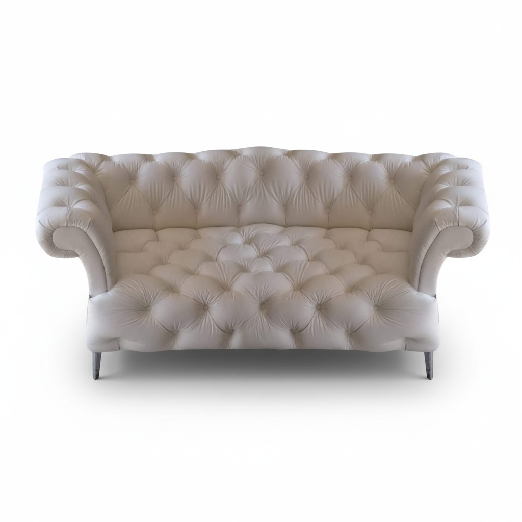 Wohnzimmer Sofa Zweisitzer Couch Polster Leder Modern PolstermÃ¶bel Chesterfield