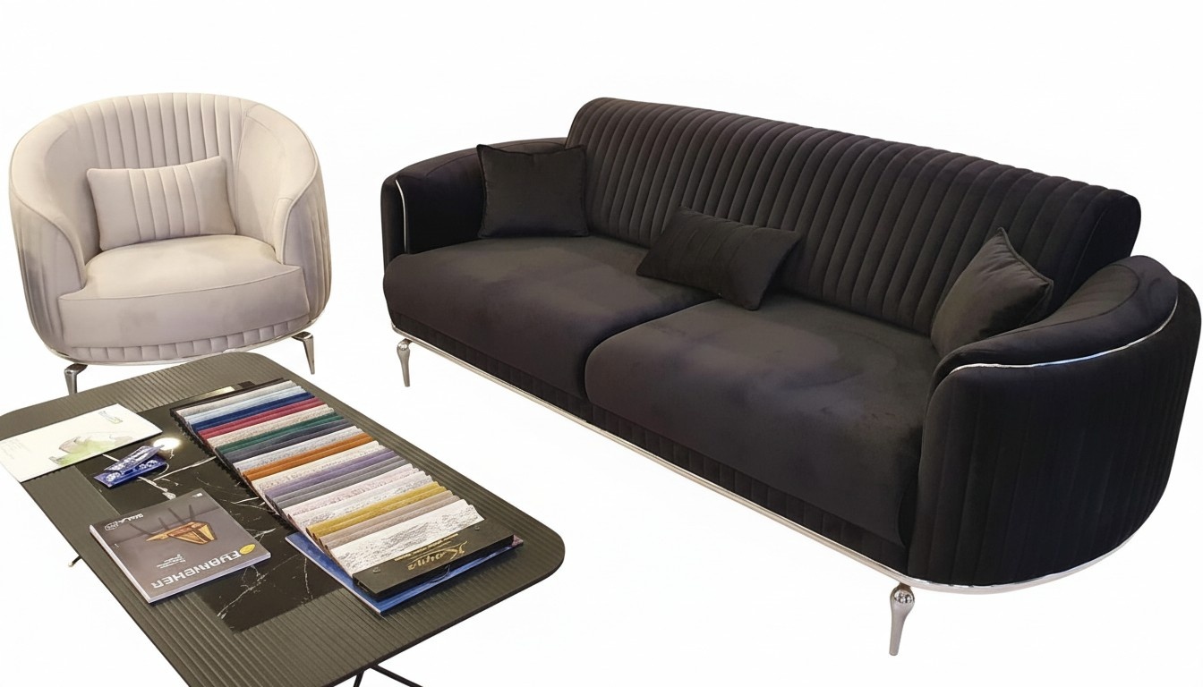 Wohnzimmer Sofagarnitur 3 +1 Sitzer Set Design Sofas Polster Modern