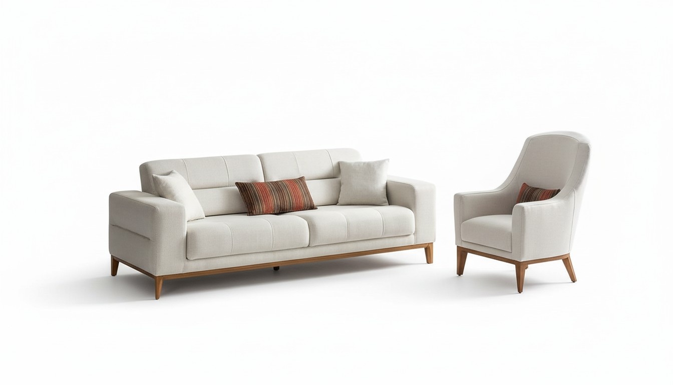 Wohnzimmer Sofagarnitur Dreisitzer Sessel Luxus Couch Set 3 1 Sitzer WeiÃ