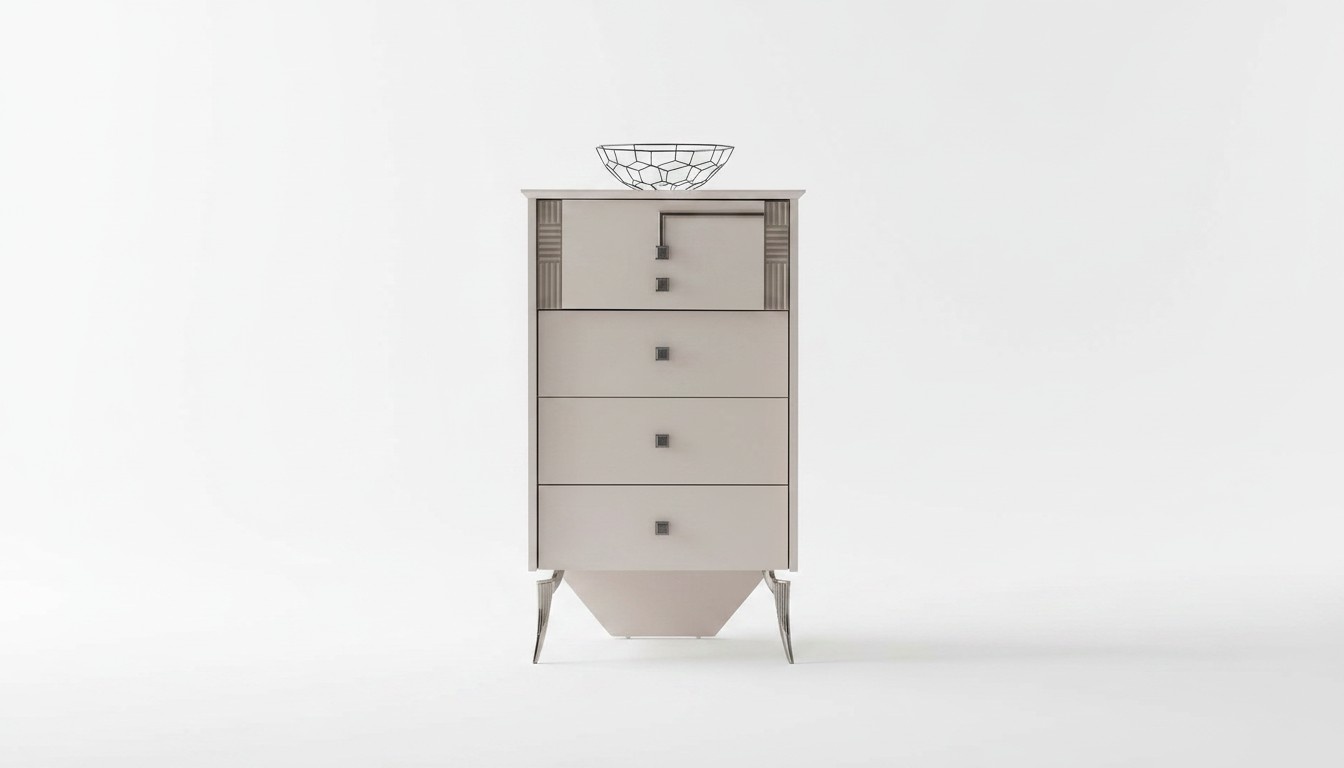 Wohnzimmer WeiÃe Kommode 4x Schubladen Holzkommode Holzschrank MÃ¶bel