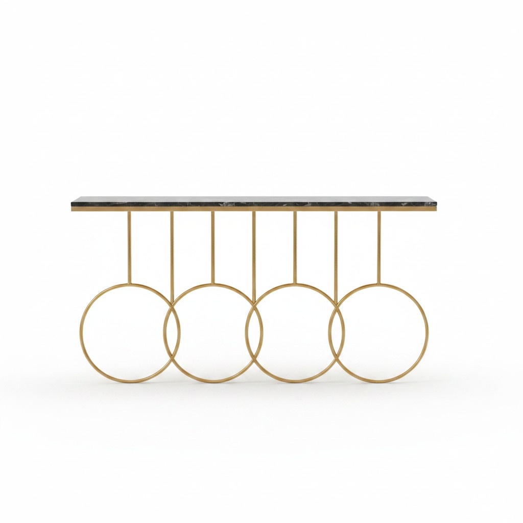 Wohnzimmertisch Luxus MÃ¶bel Konsolentisch Edelstahl Design Gold Neu