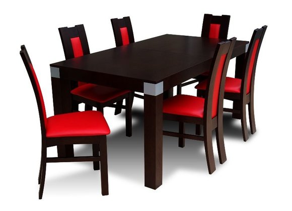 Essgruppe Esstisch Tisch mit 6 x StÃ¼hlen Model Z03