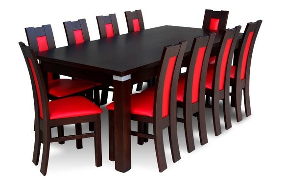 Essgruppe Esstisch Tisch mit 10 x StÃ¼hlen Model Z10
