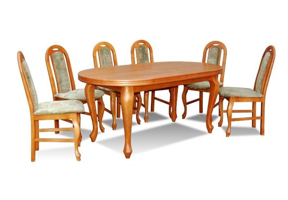 Essgruppe Esstisch Tisch mit 6 x StÃ¼hlen Model Z15