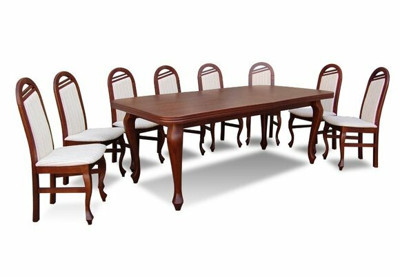 Esstisch + 8 StÃ¼hle Esszimmer Set Essgruppe Klassischer Tisch Tische Z22