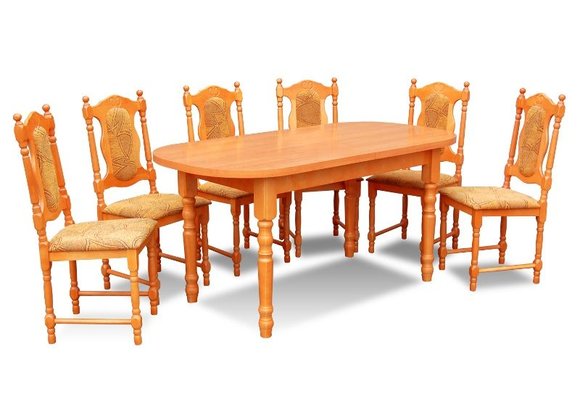 Essgruppe Esstisch Tisch mit 6 x StÃ¼hlen Model Z24