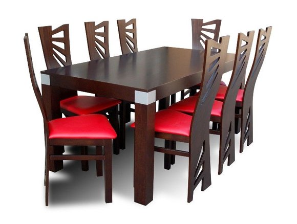 Essgruppe Esstisch Tisch mit 8 x StÃ¼hlen Model Z28