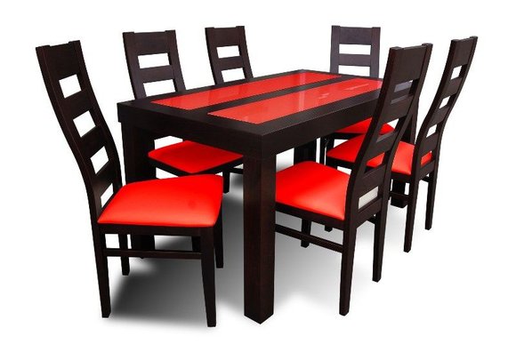 Essgruppe Esstisch Tisch mit 6 x StÃ¼hlen Model Z32