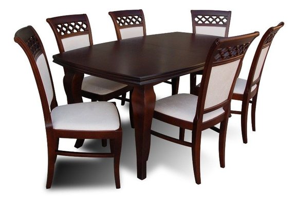 Essgruppe Esstisch Tisch mit 6 x StÃ¼hlen Model Z33