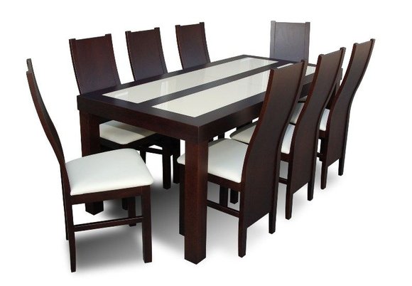 Essgruppe Esstisch Tisch mit 8 x StÃ¼hlen Model Z36
