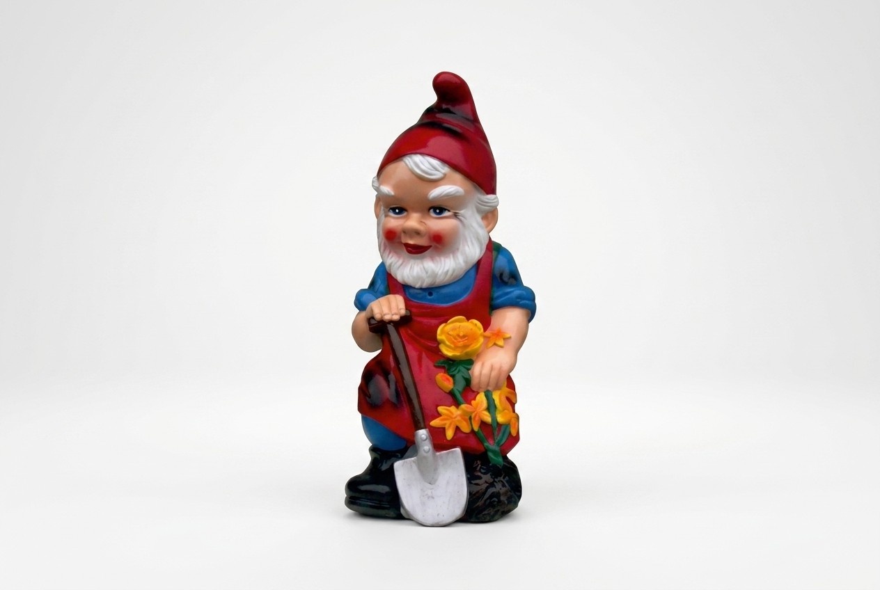 Zwerg GÃ¤rtner mit Schaufel Figur Statue Skulptur Figuren Skulpturen