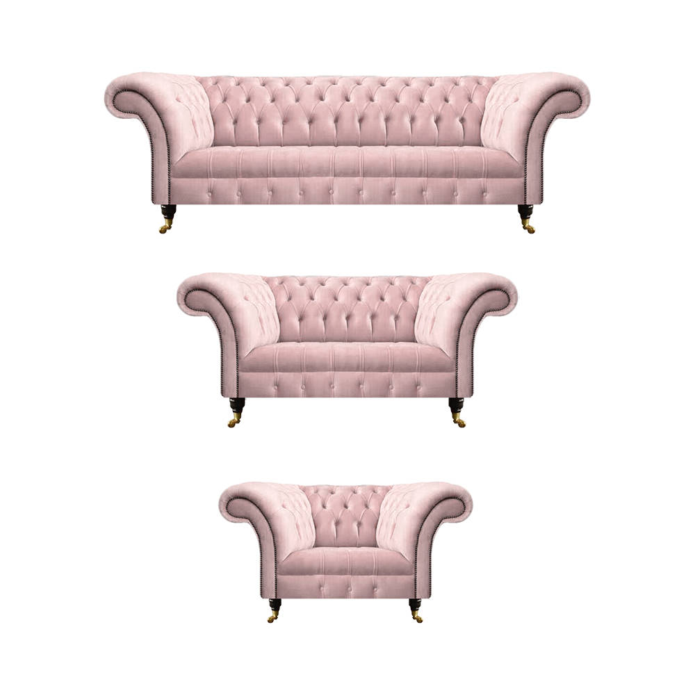 Wohnzimmer Luxus Set 3tlg Neu Sofas Couchen Chesterfield Polstersessel