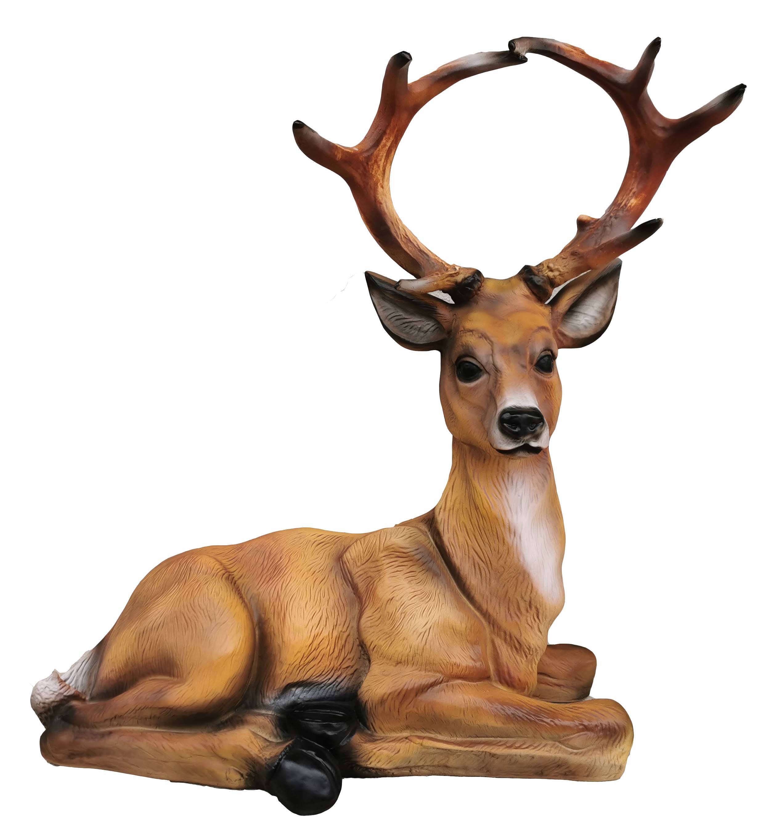 Designer Abstrakte Figur Moderne Figuren Dekoration Hirsch Garten Skulpturen Neu