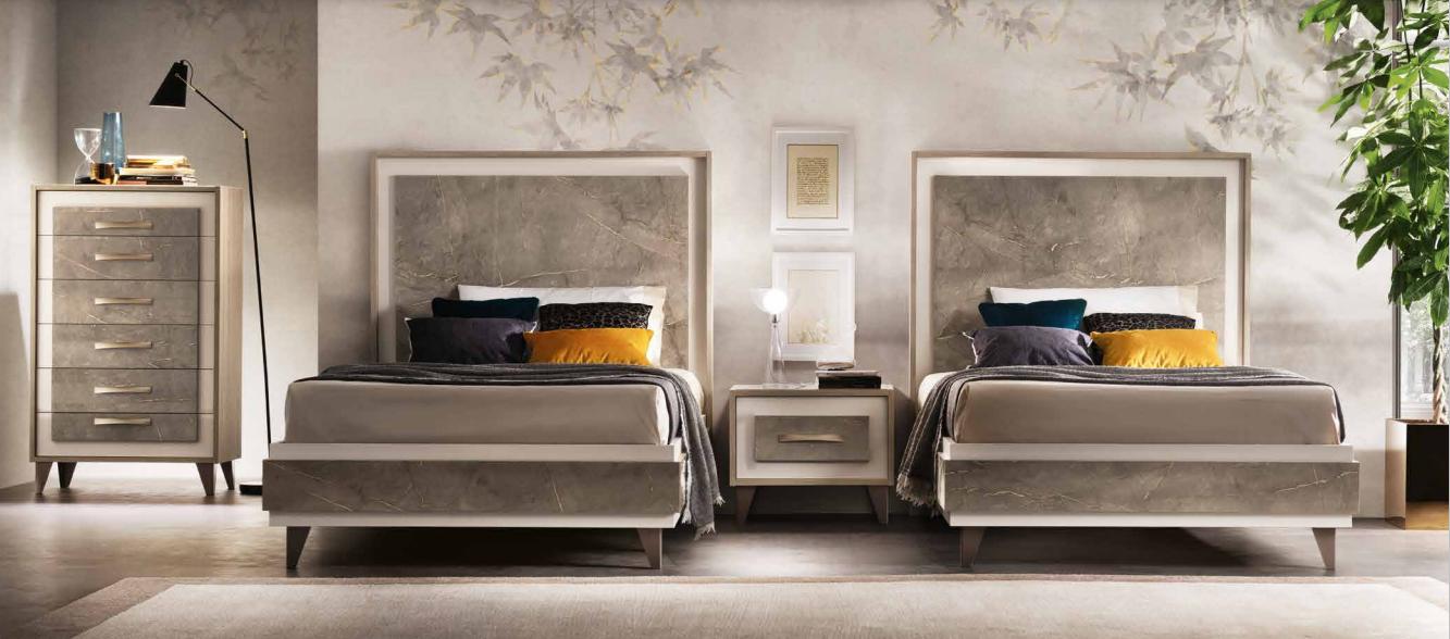 Italienische MÃ¶bel Designer Schlafzimmer Nachttische Bett 3tlg. Garnitur Betten