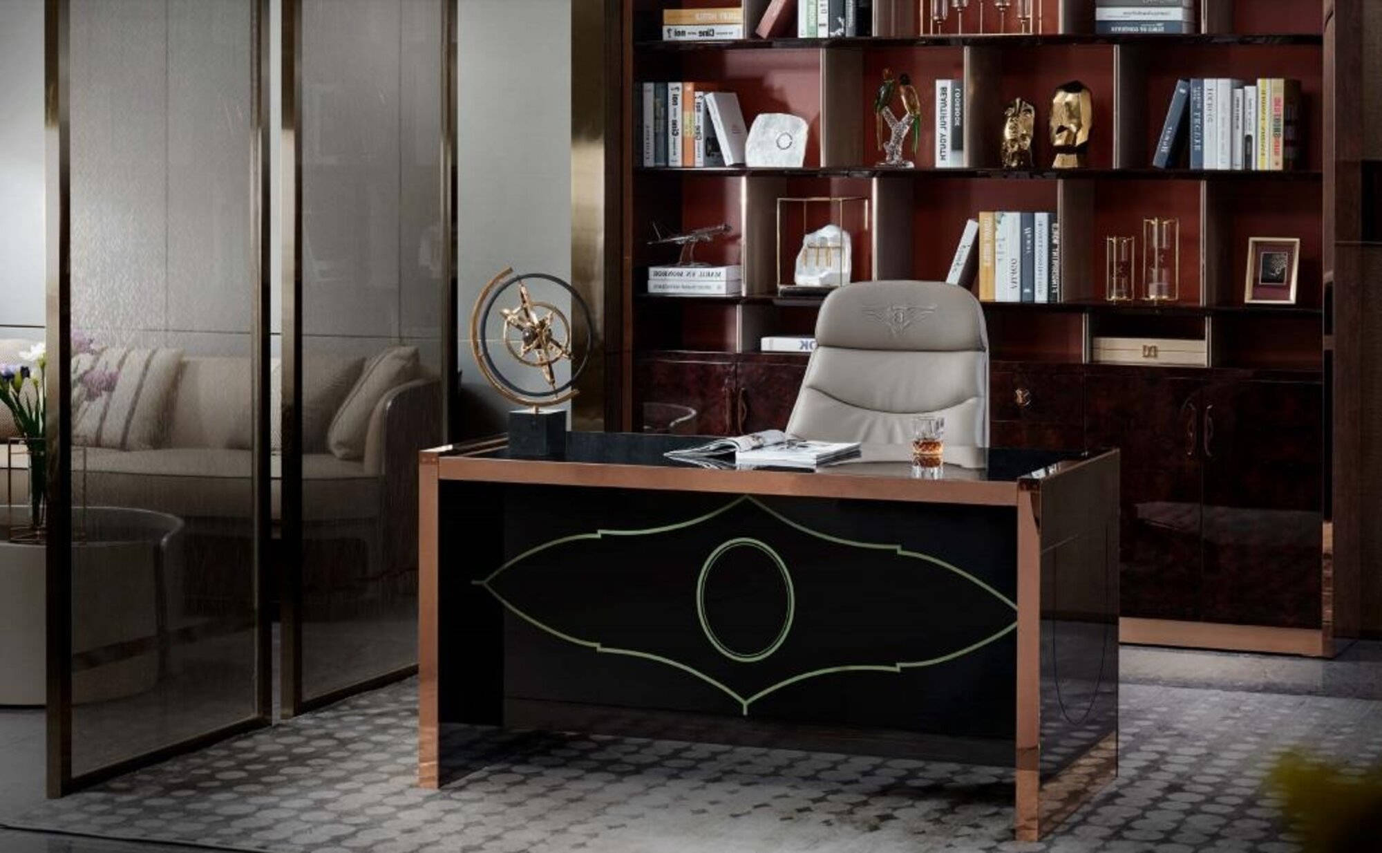 Tisch Stuhl BÃ¼roschrank Arbeitszimmer Neu Kreative Modern Design MÃ¶bel Luxus