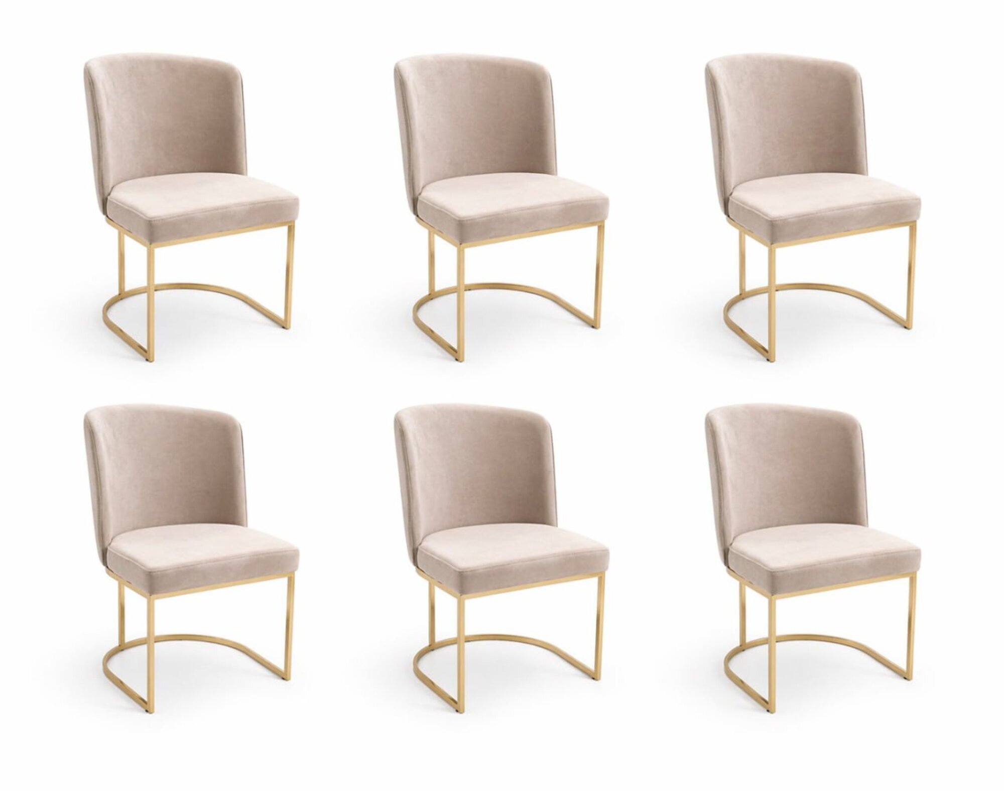 Esszimmer Rosa 6x StÃ¼hle Holz Luxus Sessel Wohnzimmer MÃ¶bel 6tlg. Sofort