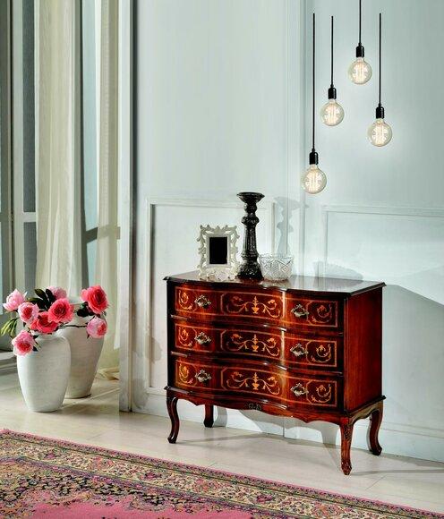 Italienische MÃ¶bel Holz Braun Kommode Anrichte Luxus Stil Barock Sideboards