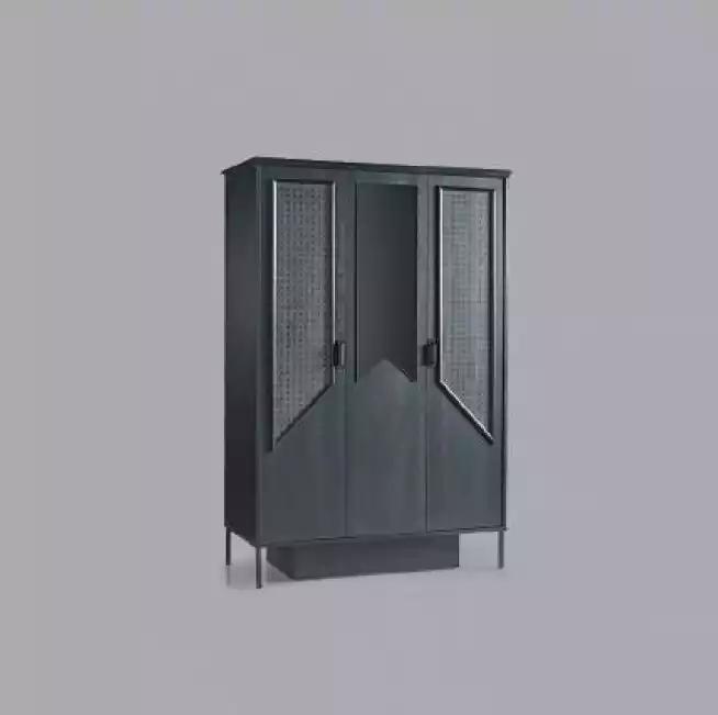 Kleiderschrank Schrank MÃ¶bel Schlafzimmer SchrÃ¤nke Holz Loft Einrichtung Schwarz