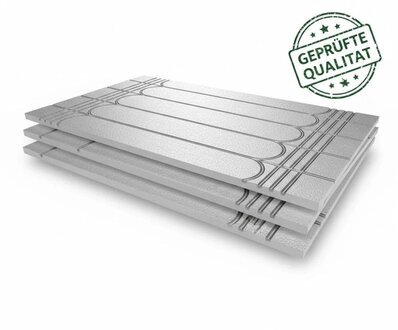 FuÃbodenheizung Trockenbau 0,72 mÂ² kein Trockenestrich 20 mm 16er Rohr 500kPa