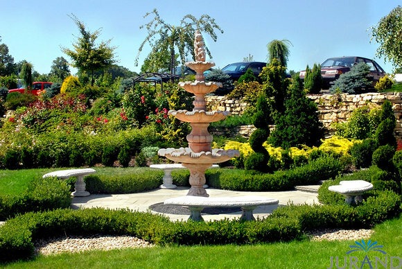 Springbrunnen FontÃ¤ne Zierbrunnen Garten 1029 Deko Brunnen 230 cm