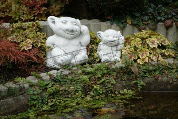 Troll 26cm Skulptur Design Figur Statue Garten Figuren Statuen
