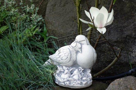 Tauben Nest Garten Figur Statue Figuren Statuen Skulptur Dekoration