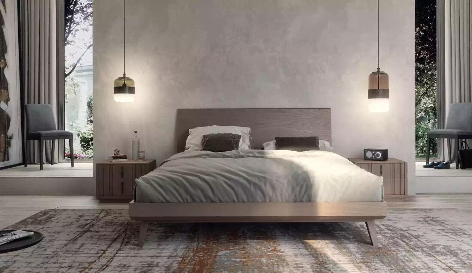 Schlafzimmer Bett 2x Nachttische Luxus MÃ¶bel 3 StÃ¼ck Modern neu