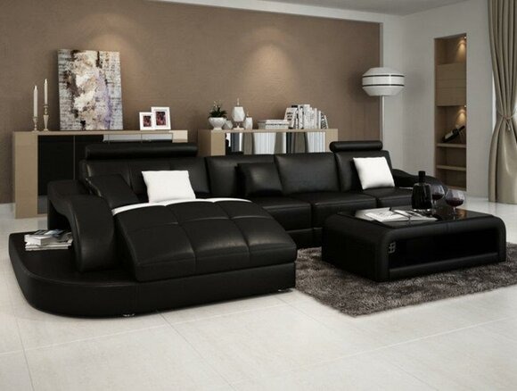 Wohnlandschaft Designer Eck Couch Sofa Polster XXL Garnitur Big Sofas