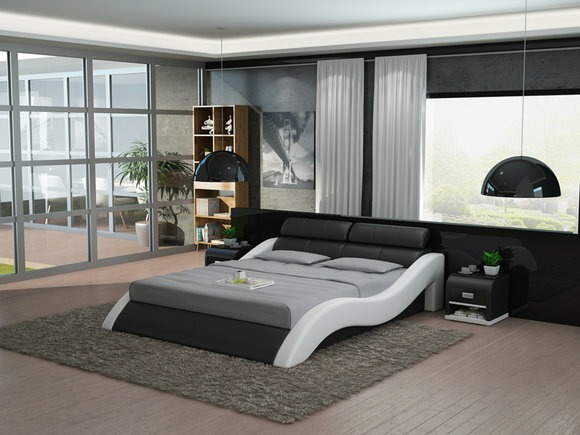 Leder Bett Design Polster Betten Luxus Doppel Modernes Ehe 140/160/180 LB8828
