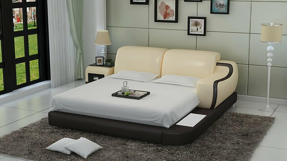 Designer Bett Polsterbett Luxusbett Doppelbett Ehebett Betten 140/160/180 LB8803