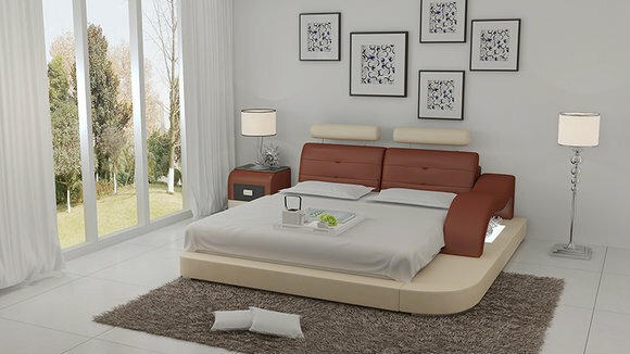 Designer Bett Polsterbett Luxusbett Doppelbett Ehebett Betten 140/160/180/200 LB8802