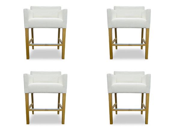 4x Bar Hocker Barhocker Tresen Bar Stuhl Set StÃ¼hle Polster Sitz Garnitur
