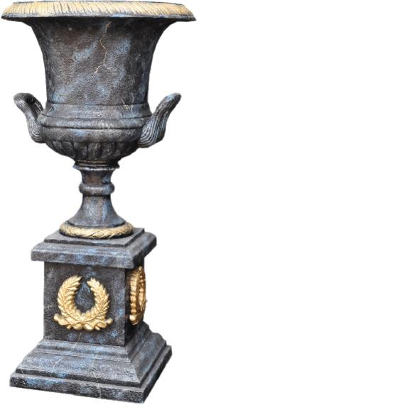 XXL Vase Tisch Dekoration Figur Dekorative Vasen Antik Stil Kelch Skulptur